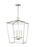 Visual Comfort & Co. Studio Collection Dianna transitional 4-light indoor dimmable medium ceiling pendant hanging chandelier light in brush