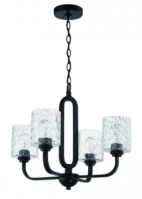 Craftmade Collins 4 Light Chandelier in Flat Black