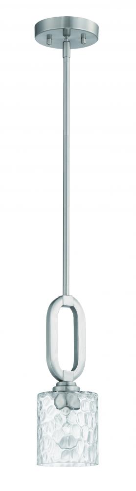 Craftmade Collins 1 Light Mini Pendant in Brushed Polished Nickel