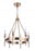 Craftmade Larrson 6 Light Chandelier in Satin Brass