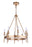 Craftmade Larrson 8 Light Chandelier in Satin Brass