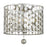 Crystorama Layla 3 Light Antique Silver Ceiling Mount