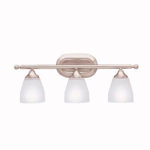 Kichler Ansonia 23" 3 Light Vanity Light with Satin Etched Glass in Chrome