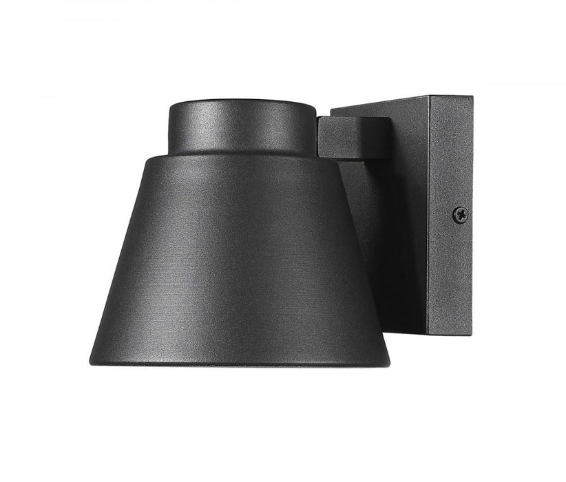 1 Light Outdoor Wall Light | 544S-BK-LED