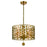 Crystorama Layla 5 Light Antique Gold Chandelier
