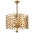 Crystorama Layla 6 Light Antique Gold Chandelier