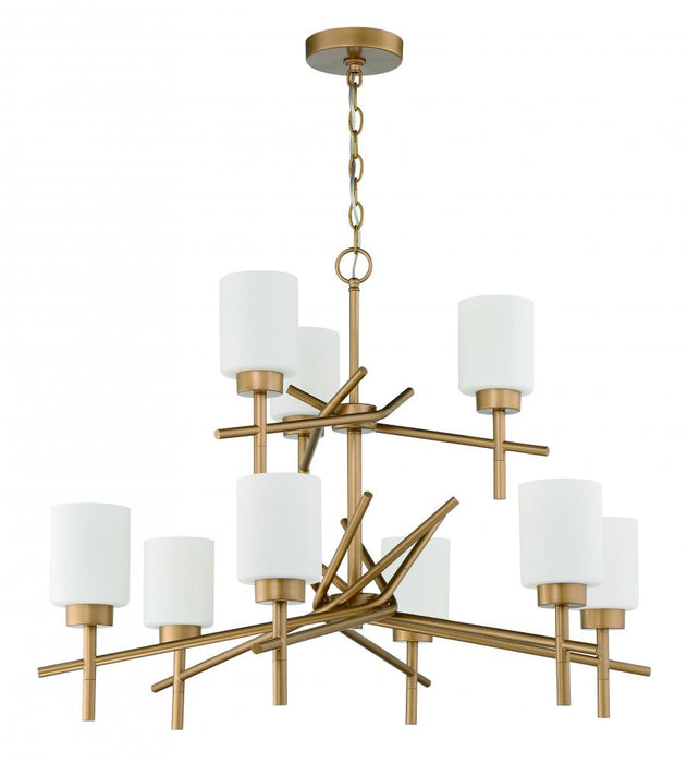 Craftmade Cadence 9 Light Chandelier in Soft Gold