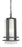 1 Light Outdoor Chain Mount Ceiling Fixture | 549CHB-BK