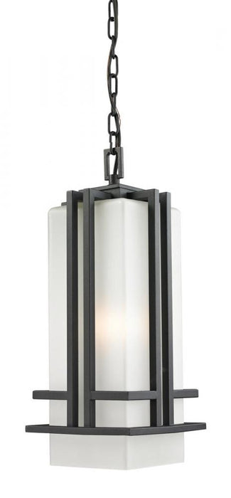 1 Light Outdoor Chain Mount Ceiling Fixture | 549CHB-BK