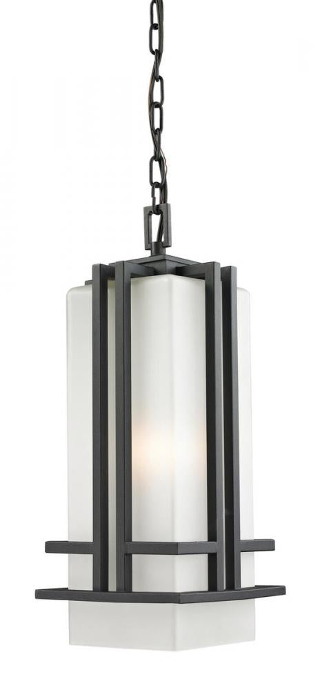 1 Light Outdoor Chain Mount Ceiling Fixture | 549CHB-BK