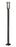 1 Light Outdoor Post Mounted Fixture | 549PHB-536P-BK