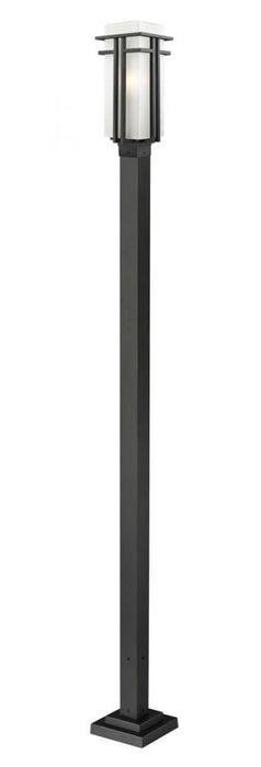 1 Light Outdoor Post Mounted Fixture | 549PHB-536P-BK