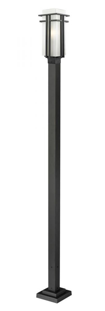1 Light Outdoor Post Mounted Fixture | 549PHB-536P-BK