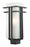 1 Light Outdoor Post Mount Fixture | 549PHB-BK