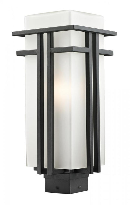 1 Light Outdoor Post Mount Fixture | 549PHB-BK