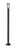 1 Light Outdoor Post Mounted Fixture | 549PHM-536P-BK
