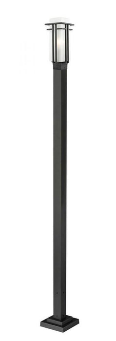 1 Light Outdoor Post Mounted Fixture | 549PHM-536P-BK