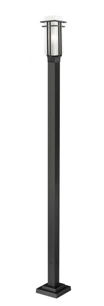 1 Light Outdoor Post Mounted Fixture | 549PHM-536P-BK
