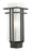 1 Light Outdoor Post Mount Fixture | 549PHM-BK
