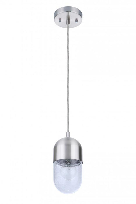 Craftmade Pill 1 Light Mini Pendant in Brushed Polished Nickel