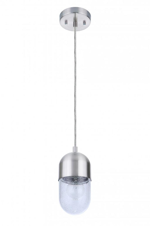 Craftmade Pill 1 Light Mini Pendant in Brushed Polished Nickel