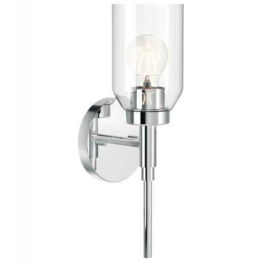 Kichler Madden 14.75 Inch 1 Light Wall Sconce with Clear Glass in Chrome
