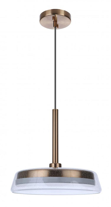 Craftmade Centric 14" LED Pendant in Satin Brass