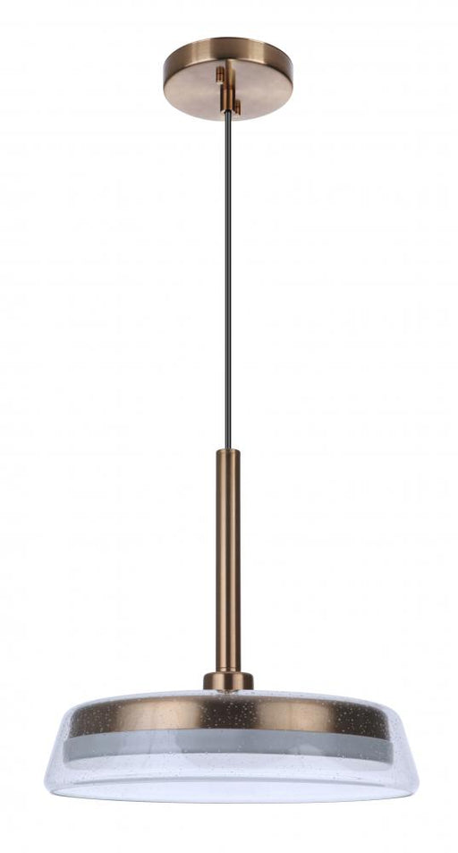 Craftmade Centric 14" LED Pendant in Satin Brass