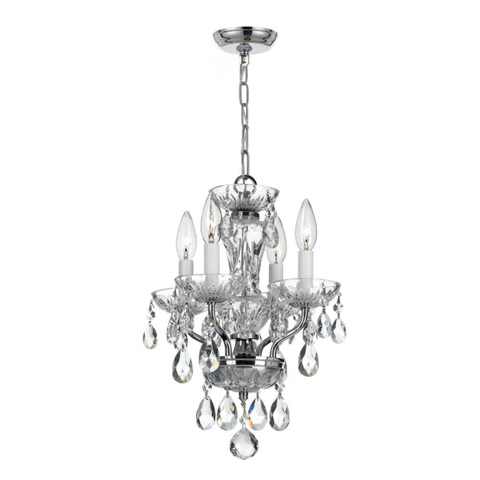 Welton 11'' Hand Cut Crystal Polished Chrome Chandelier | 5534-CH-CL-MWP