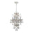 Crystorama Traditional Crystal 4 Light Hand Cut Crystal Wet White Mini Chandelier