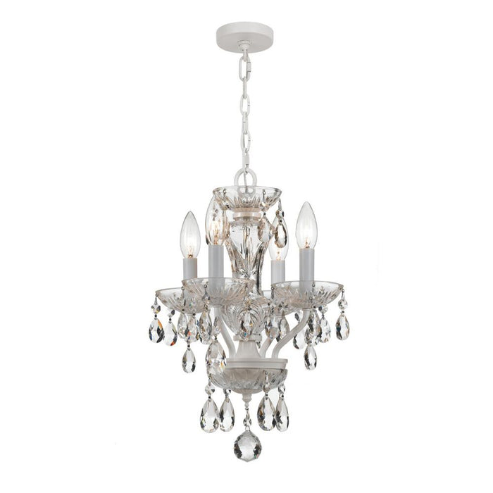 Welton 11'' Hand Cut Crystal Wet White Chandelier | 5534-WW-CL-MWP