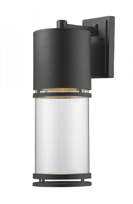 1 Light Outdoor Wall Light | 553B-BK-LED