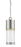1 Light Outdoor Chain Mount Ceiling Fixture | 553CHB-BA-LED
