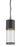 1 Light Outdoor Chain Mount Ceiling Fixture | 553CHB-BK-LED