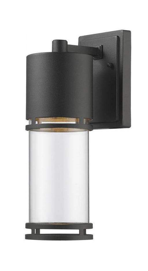 1 Light Outdoor Wall Light | 553M-BK-LED