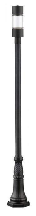 1 Light Outdoor Post Mounted Fixture | 553PHB-518P-BK-LED