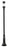 1 Light Outdoor Post Mounted Fixture | 553PHB-518P-BK-LED