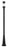 1 Light Outdoor Post Mounted Fixture | 553PHB-519P-BK-LED