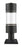 1 Light Outdoor Pier Mounted Fixture | 553PHB-533PM-BK-LED