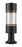 1 Light Outdoor Pier Mounted Fixture | 553PHB-553PM-BK-LED