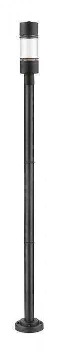 1 Light Outdoor Post Mounted Fixture | 553PHB-567P-BK-LED