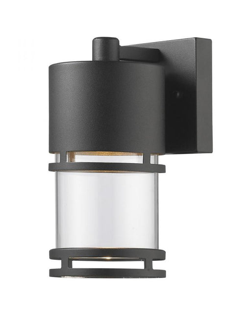 1 Light Outdoor Wall Light | 553S-BK-LED