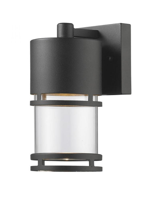 1 Light Outdoor Wall Light | 553S-BK-LED
