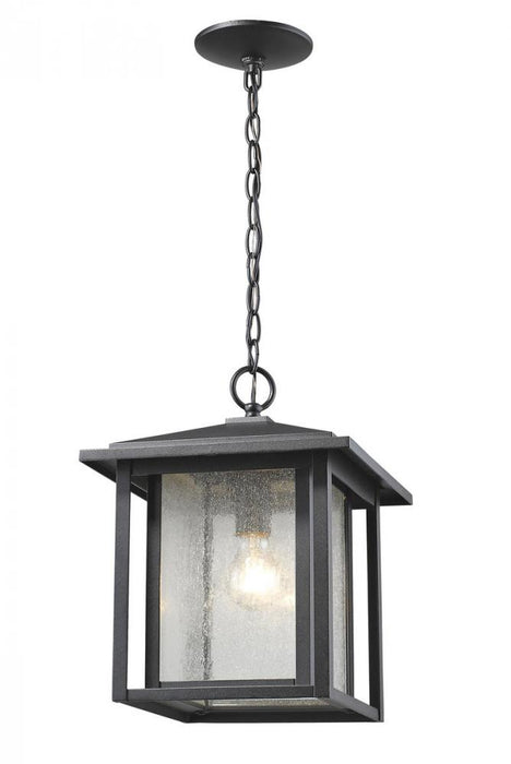 1 Light Outdoor Chain Mount Ceiling Fixture | 554CHB-BK