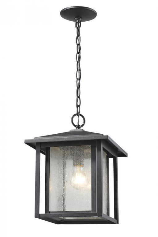 1 Light Outdoor Chain Mount Ceiling Fixture | 554CHB-BK