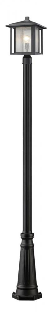 1 Light Outdoor Post Mounted Fixture | 554PHB-519P-BK