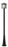 1 Light Outdoor Post Mounted Fixture | 554PHB-519P-BK