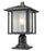 1 Light Outdoor Pier Mounted Fixture | 554PHB-533PM-BK