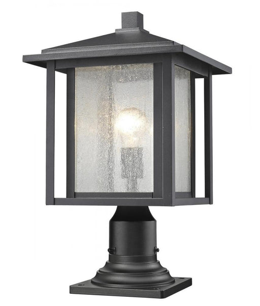 1 Light Outdoor Pier Mounted Fixture | 554PHB-533PM-BK