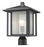 1 Light Outdoor Post Mount Fixture | 554PHB-BK